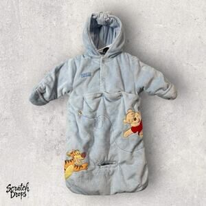 Posh Gray Baby Sleeping Bag 3 - 6 Months Winnie the Pooh Tigger Hooded Blanket